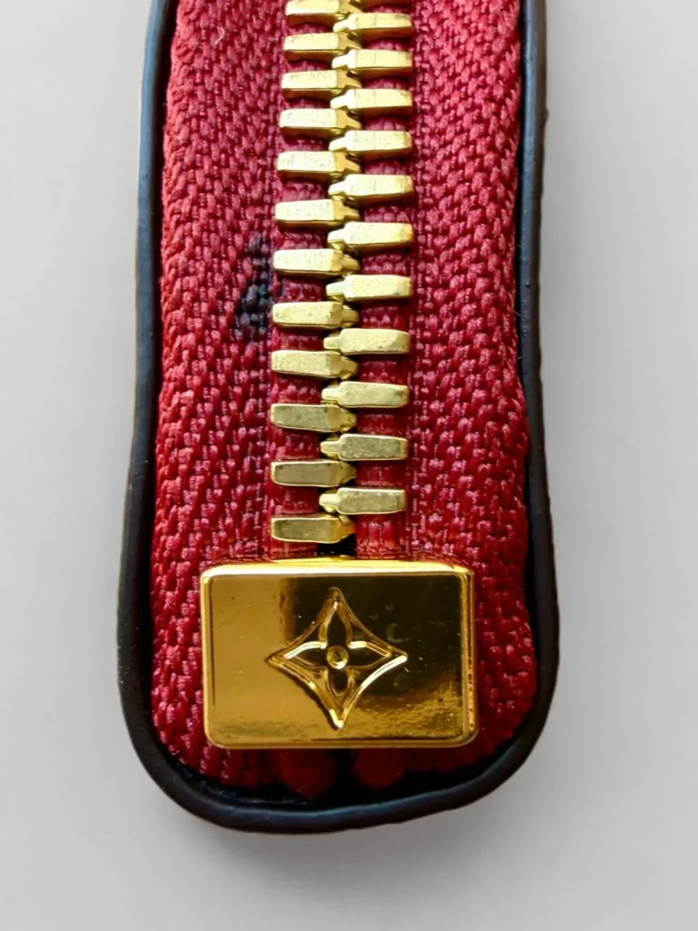 Louis Vuitton Canvas Monogram Charlotte Pencil Pouch Rouge Red Trim